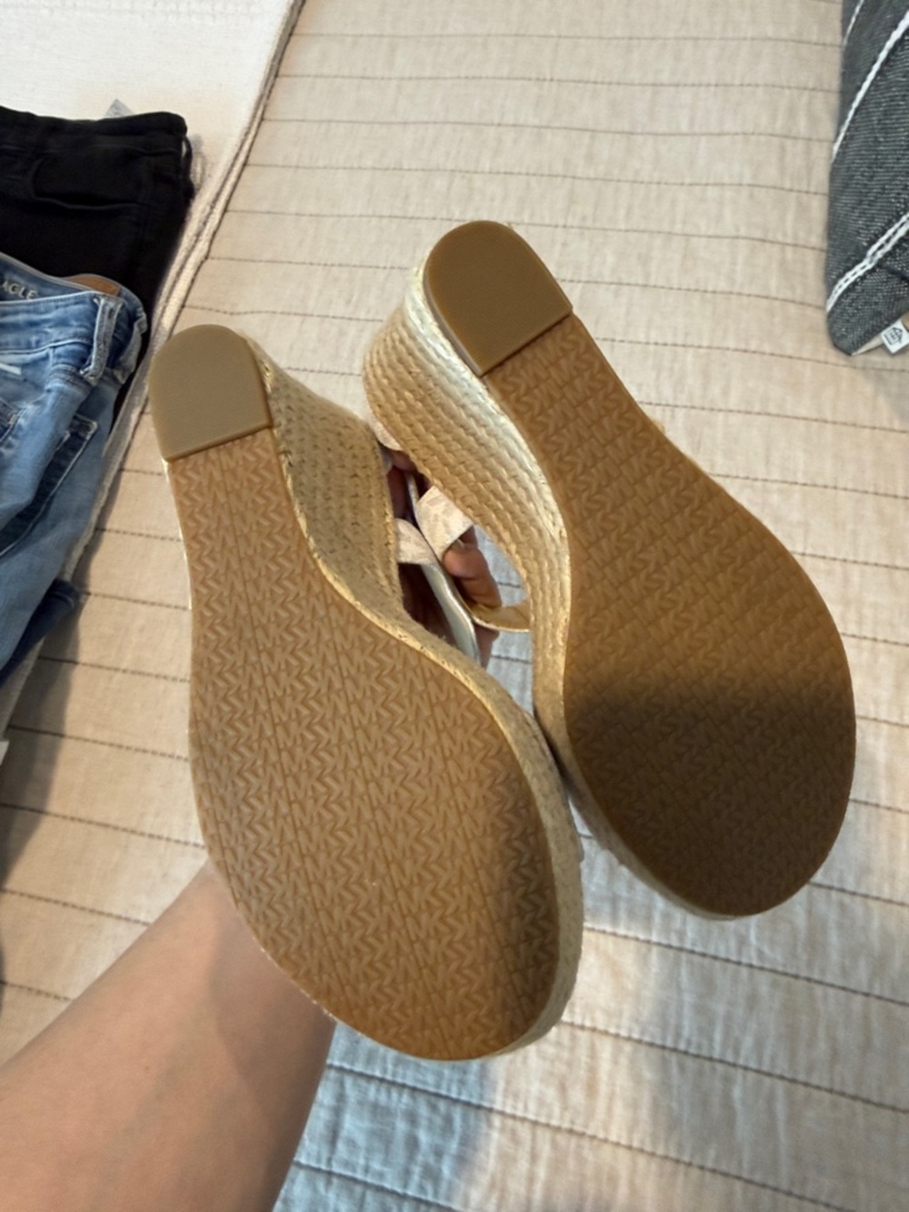 Michael Kors Women's Berkley Espadrille Mid Wedge Sandals - Picture 3 of 4